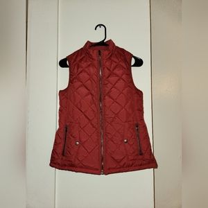 NWT Red Puffer Vest